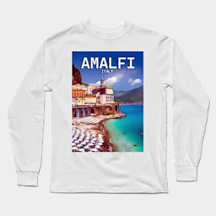 Italy Amalfi Retro Vintage Travel Souvenir Long Sleeve T-Shirt